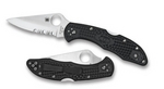 Spyderco Delica 4 Knife Tactical Black FRN Folder (2.88