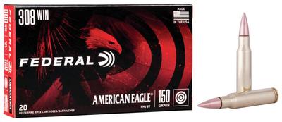  Federal American Eagle 150gr .308win Fmj 20rd Box