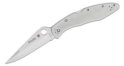  Spyderco Police Stainless Steel Lockback Knife (4.125 