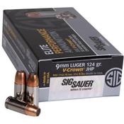 Sig Sauer Elite V-Crown 124gr 9mm JHP 50rd box