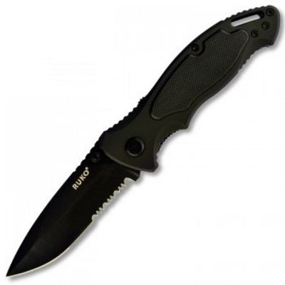  Ruko Tiger Shark 3- 3/8 ` Blade Serrated Assisted Opening Knife
