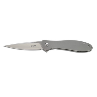  Crkt Eros Large Modified Spear Point - Flat Handle - Satin | K456xxp