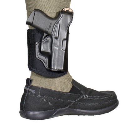  Desantis Gunhide Right Handed Die Hard Ankle Rig Glock 43 Black | 014pc8bz0