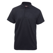 24-7 Series® Men's Short Sleeve Performance Polo - Black 100% Polyester | 4336