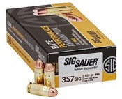 Sig Sauer Elite Ball .357SIG FMJ, 125GR | E357B1